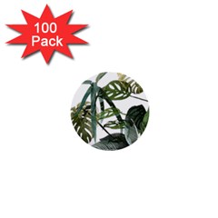 Botanical Illustration Palm Leaf 1  Mini Buttons (100 Pack)  by Mariart