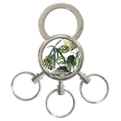 Botanical Illustration Palm Leaf 3-ring Key Chains by Mariart