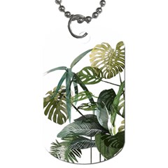 Botanical Illustration Palm Leaf Dog Tag (one Side) by Mariart