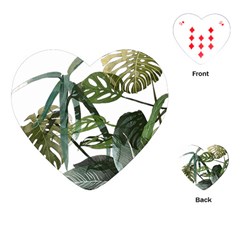 Botanical Illustration Palm Leaf Playing Cards (heart) by Mariart