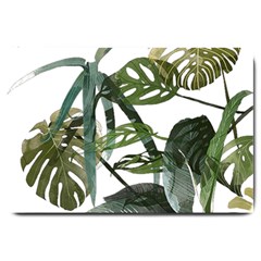 Botanical Illustration Palm Leaf Large Doormat  by Mariart