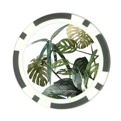 Botanical Illustration Palm Leaf Poker Chip Card Guard by Mariart