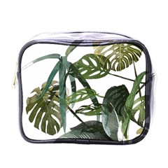 Botanical Illustration Palm Leaf Mini Toiletries Bag (one Side) by Mariart