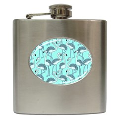 Bird Flemish Picture Hip Flask (6 Oz) by Mariart