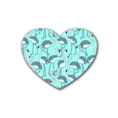 Bird Flemish Picture Heart Coaster (4 Pack)  by Mariart