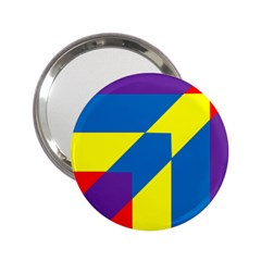 Colorful Red Yellow Blue Purple 2 25  Handbag Mirrors by Mariart