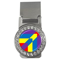 Colorful Red Yellow Blue Purple Money Clips (cz) 