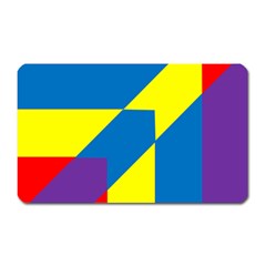 Colorful Red Yellow Blue Purple Magnet (rectangular) by Mariart