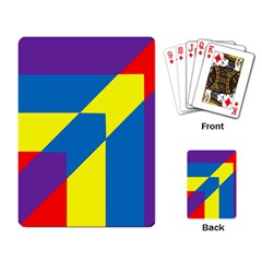 Colorful Red Yellow Blue Purple Playing Cards Single Design by Mariart