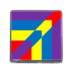 Colorful Red Yellow Blue Purple Memory Card Reader (square 5 Slot) by Mariart