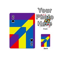 Colorful Red Yellow Blue Purple Playing Cards 54 (mini) by Mariart