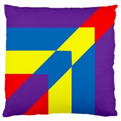 Colorful Red Yellow Blue Purple Standard Flano Cushion Case (one Side) by Mariart