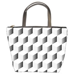 Cube Isometric Bucket Bag by Mariart