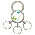 Butterfly 3-Ring Key Chains Front