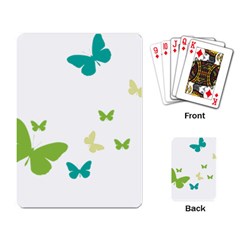 Butterfly Playing Cards Single Design by Mariart