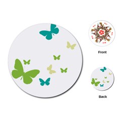 Butterfly Playing Cards (round) by Mariart