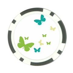 Butterfly Poker Chip Card Guard by Mariart