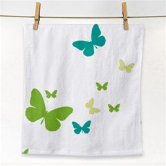 Butterfly Face Towel by Mariart