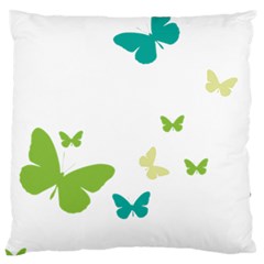 Butterfly Large Cushion Case (two Sides) by Mariart