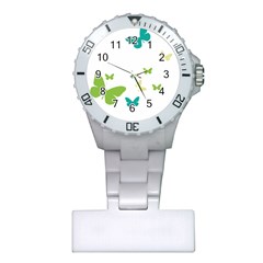 Butterfly Plastic Nurses Watch by Mariart