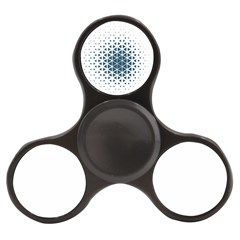 Business Blue Triangular Pattern Finger Spinner by Mariart