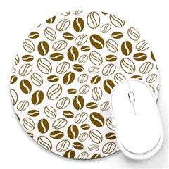 Coffee Beans Vector Round Mousepads by Mariart