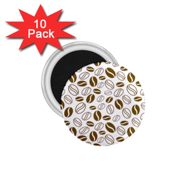 Coffee Beans Vector 1.75  Magnets (10 pack) 