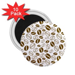 Coffee Beans Vector 2 25  Magnets (10 Pack)  by Mariart