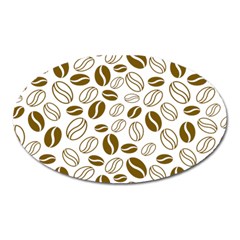 Coffee Beans Vector Oval Magnet by Mariart