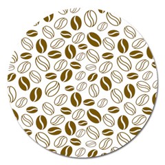 Coffee Beans Vector Magnet 5  (round) by Mariart