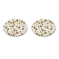 Coffee Beans Vector Cufflinks (oval) by Mariart