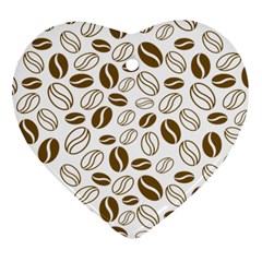 Coffee Beans Vector Heart Ornament (two Sides) by Mariart