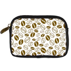 Coffee Beans Vector Digital Camera Leather Case by Mariart