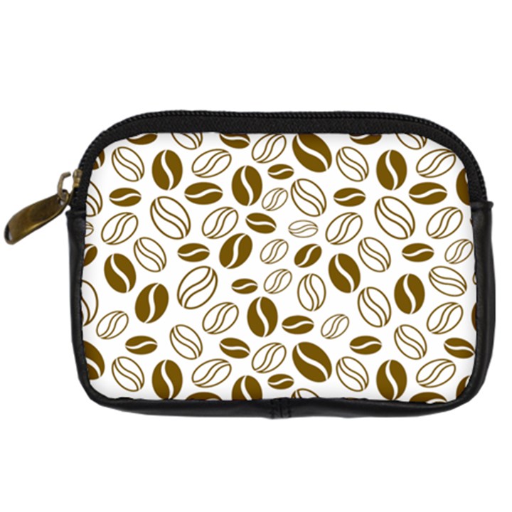 Coffee Beans Vector Digital Camera Leather Case