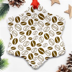 Coffee Beans Vector Ornament (snowflake) by Mariart