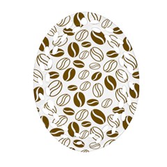 Coffee Beans Vector Oval Filigree Ornament (two Sides) by Mariart