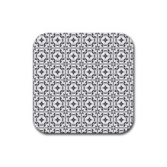 Decorative Ornamental Rubber Coaster (square)  by Mariart