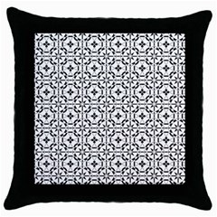 Decorative Ornamental Throw Pillow Case (black) by Mariart