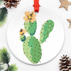 Cactaceae Thorns Spines Prickles Ornament (round) by Mariart