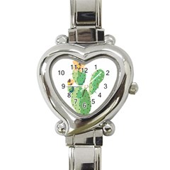 Cactaceae Thorns Spines Prickles Heart Italian Charm Watch by Mariart