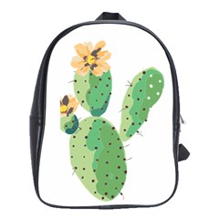 Cactaceae Thorns Spines Prickles School Bag (large) by Mariart