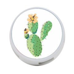 Cactaceae Thorns Spines Prickles 4-port Usb Hub (one Side) by Mariart