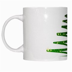 Christmas Tree Spruce White Mugs