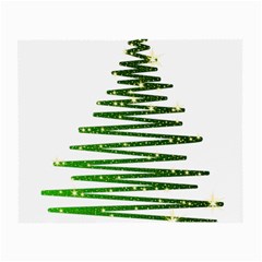 Christmas Tree Spruce Small Glasses Cloth by Mariart