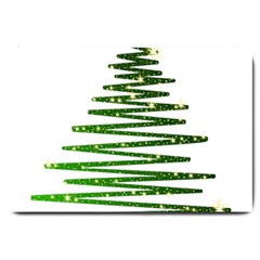 Christmas Tree Spruce Large Doormat  by Mariart