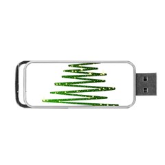 Christmas Tree Spruce Portable Usb Flash (two Sides) by Mariart