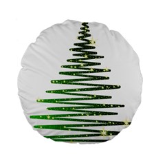 Christmas Tree Spruce Standard 15  Premium Flano Round Cushions by Mariart