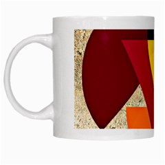 Circle Half Circle Colorful White Mugs by Mariart