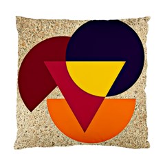 Circle Half Circle Colorful Standard Cushion Case (two Sides) by Mariart