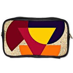 Circle Half Circle Colorful Toiletries Bag (one Side)